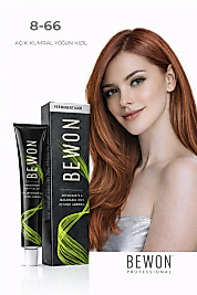 BEWON SAÇ BOYASI 100 ML (8-66 AÇIK KUMRAL YOĞUN KIZIL)