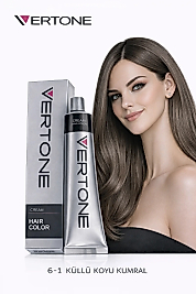 VERTONE SAÇ BOYASI 60 ML. (6-1 KÜLLÜ KOYU KUMRAL)
