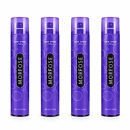 MORFOSE SAÇ SPREYİ 400 ML. MEGA SERT (MOR) 4'lü EKO PAKET