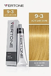 VERTONE SAÇ BOYASI 60 ML. (9-3 AÇIK SARI DORE)