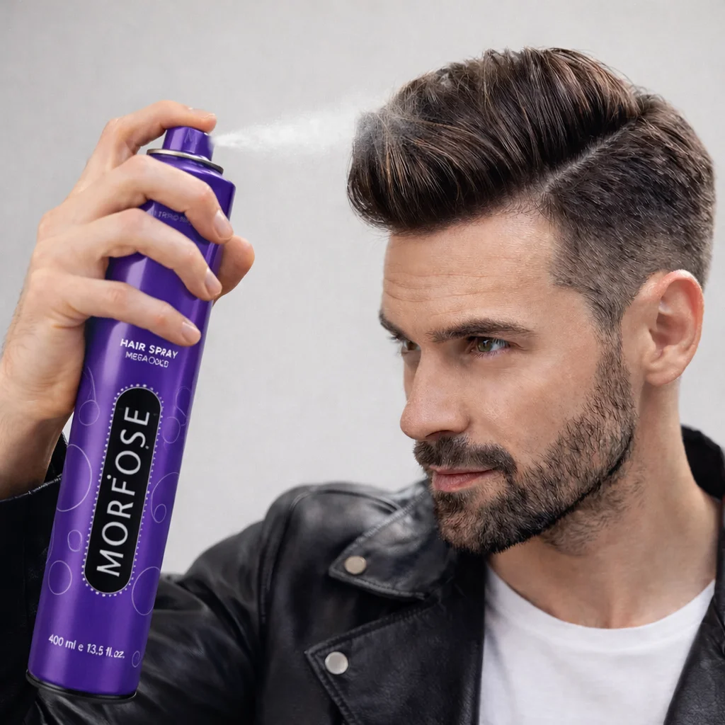 MORFOSE SAÇ SPREYİ 400 ML. MEGA SERT  (MOR) 2'li EKO PAKET