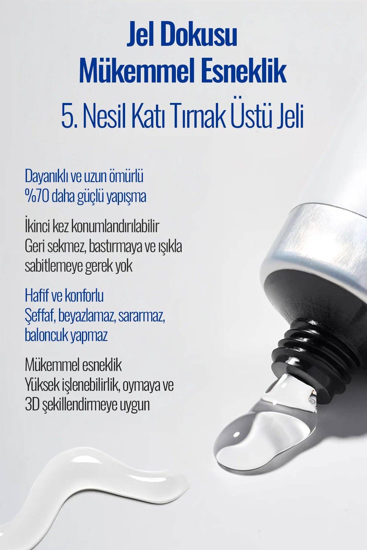 AİLİKA ADHESİVE PROTEZ TIRNAK TİPS GEL 30 GR.